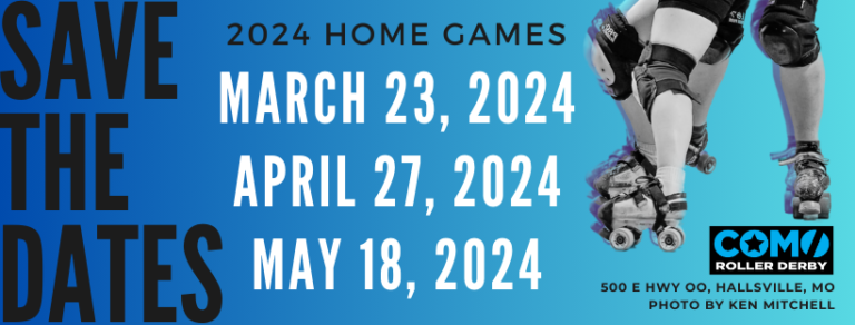 Como Roller Derby 2024 Spring Home Games Season Schedule