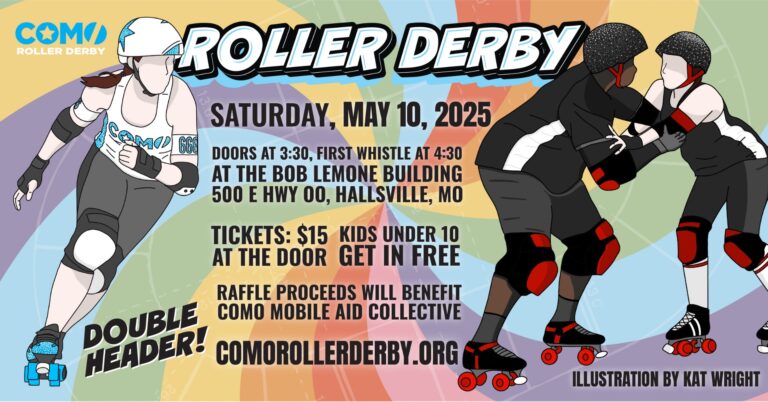 Join CoMo Roller Derby for a Double Header on May 10, 2025!