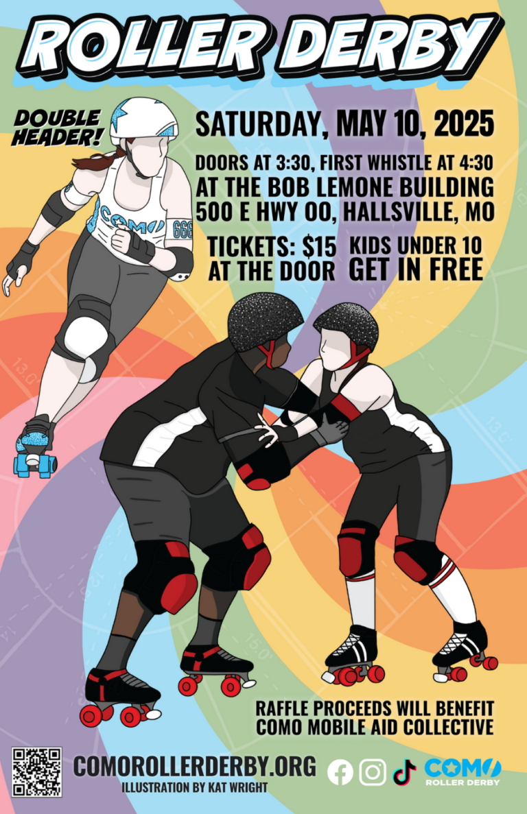 CoMo Roller Derby – May 10th, 2025 Bout Program